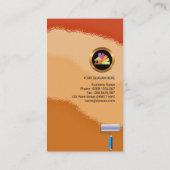 エレガントなブラウンのスプレー式塗料は塗装業者を影で覆います 名刺 (裏面)