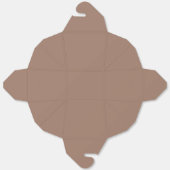 エレガントなブラウンのテイクアウトギフトボックス フェイバーボックス (見開き)