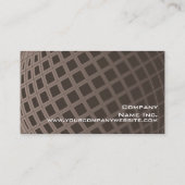 エレガントなブラウンの地球のマーケティング管理者のシンプル 名刺 (裏面)