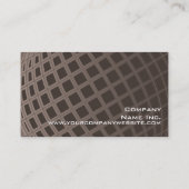 エレガントなブラウンの地球のマーケティング管理者のシンプル 名刺 (裏面)