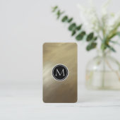 エレガントなブラシの打撃の金ゴールド 名刺 (スタンド正面)