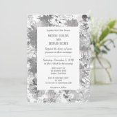 エレガントなブラックとグレー 招待状 (スタンド正面)