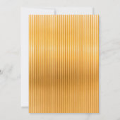 エレガントなブラックとゴールドのクラシック シックなウェディング 招待状 (裏面)