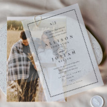 エレガントなブラックとホワイトのオーバーレイウェディング