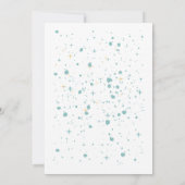 エレガントなブラックとホワイトのシンプルなクリスマスパーティー 招待状 (裏面)