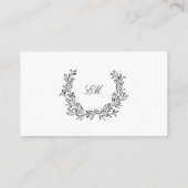 エレガントなブラックウェディング ウェブサイト 詳細 エンクロージャーカード (裏面)