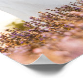 エレガントなブラックカリグラフィー写真ウェディングウェルカム ポスター (角)