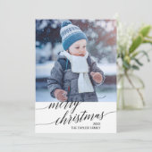 エレガントなブラックカリグラフィー年次総覧写真 シーズンカード (スタンド正面)