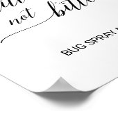 エレガントなブラックカリグラフィー　恋に落ちて　かまれてはいない サイン (角)