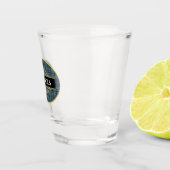 エレガントなブラックグレー プライドカスタマイズ ショットグラス (右)