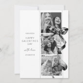 エレガントなブラックボウ3写真ガレンティンズデーカード シーズンカード (正面)