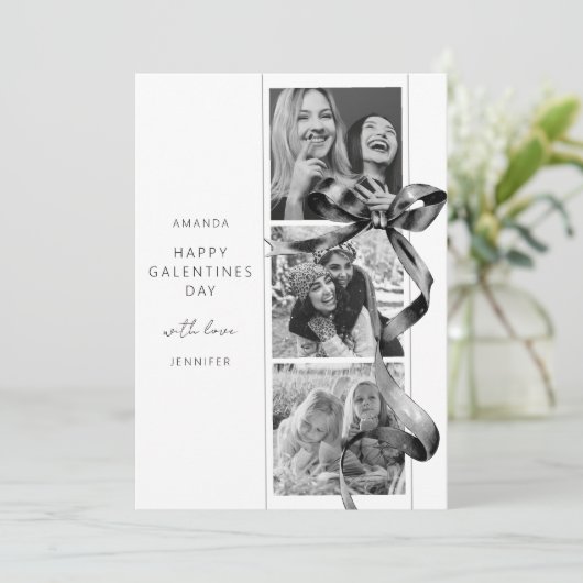 エレガントなブラックボウ3写真ガレンティンズデーカード シーズンカード (スタンド正面)