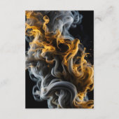 エレガントなブラック&ゴールドの結婚式招待状 エンクロージャーカード (裏面)