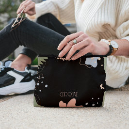 エレガントなブラック スタイリッシュ ボヘミアンテイスト 可愛い アクセサリーポーチ