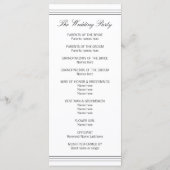 エレガントなブラック＆ホワイト モノグラム プログラム ラック カード (裏面)