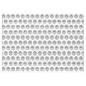 エレガントなブラック ミッドセンチュリー モダン アーチ ライン テーブルクロス (正面(横))