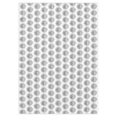 エレガントなブラック ミッドセンチュリー モダン アーチ ライン テーブルクロス (正面)