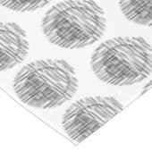 エレガントなブラック ミッドセンチュリー モダン アーチ ライン テーブルクロス (アングル)