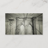 エレガントなブルックリン橋 名刺 (裏面)