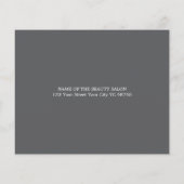 エレガントなブルーグレー写真マッサージセラピスト チラシ (裏面)