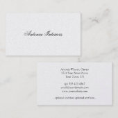 エレガントなプラチナ名刺 名刺 (正面/裏面)