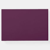 エレガントなプラムの花模様 70周年結婚記念日 ゲストブック (裏面)