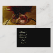 エレガントなプロフィールカード 名刺 (正面/裏面)