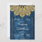 エレガントなヘンナの結婚式招待状 招待状 (正面)