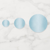 エレガントなベイビーブルーのグリッターコンフェッティ コンフェッティ (裏面)