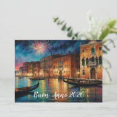 エレガントなベネチアの花火　新年 シーズンカード (スタンド正面)