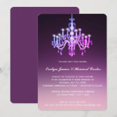 エレガントなベネチアンチャンドリエール | 結婚式招待状 招待状 (正面/裏面)