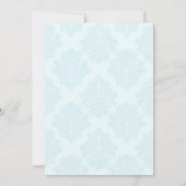 エレガントなベビーカーの男の子のベビーシャワー招待状 招待状 (裏面)