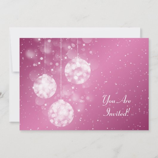 エレガントなベビーシャワーのお祝いのつまらないもののピンク 招待状 (裏面)