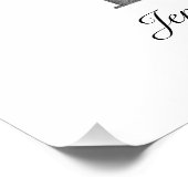 エレガントなベビー写真ラブタイポグラフィ ポスター (コーナー)