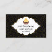 エレガントなベーカリーのカップケーキ 名刺 (正面)