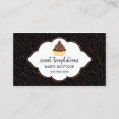 エレガントなベーカリーのカップケーキ 名刺 (正面)