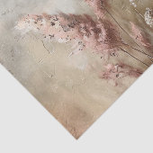 エレガントなベージュのチークとフラワーボヘミアンブライダルシャワー 薄葉紙 (詳細)