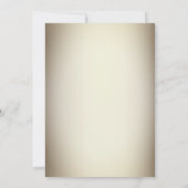 エレガントなベージュゴールドの装飾的な結婚式の招待状 招待状 (裏面)