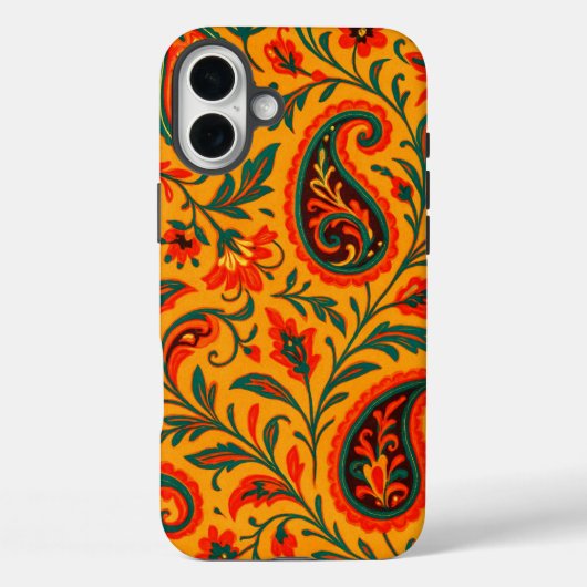 エレガントなペイズリーの花柄 Case-Mate iPhoneケース (裏面)
