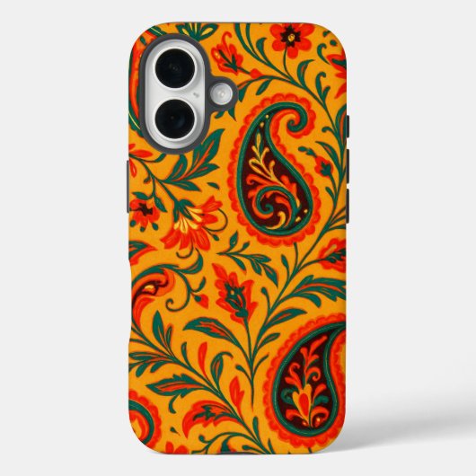 エレガントなペイズリーの花柄 Case-Mate iPhoneケース (裏面)