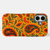 エレガントなペイズリーの花柄 Case-Mate iPhoneケース (裏面 (横))