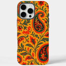 エレガントなペイズリーの花柄 iPhone 16 PRO MAXケース