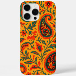エレガントなペイズリーの花柄 iPhone 16 PRO MAXケース