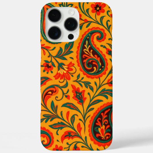 エレガントなペイズリーの花柄 Case-Mate iPhoneケース (裏面)