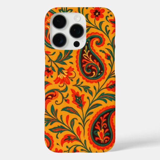 エレガントなペイズリーの花柄 Case-Mate iPhoneケース (裏面)