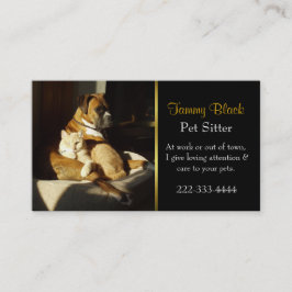 エレガントなペットの世話の名刺 名刺