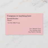 エレガントなペットグルーミングの名刺 名刺 (裏面)