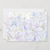 エレガントなペリウィンクル 結婚式のお礼 サンキューカード (裏面)