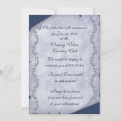 エレガントなペンとインク壺 招待状 (裏面)