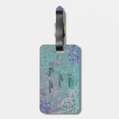 エレガントなペンブロークのウェルシュコーギー ラゲッジタグ (裏面縦)